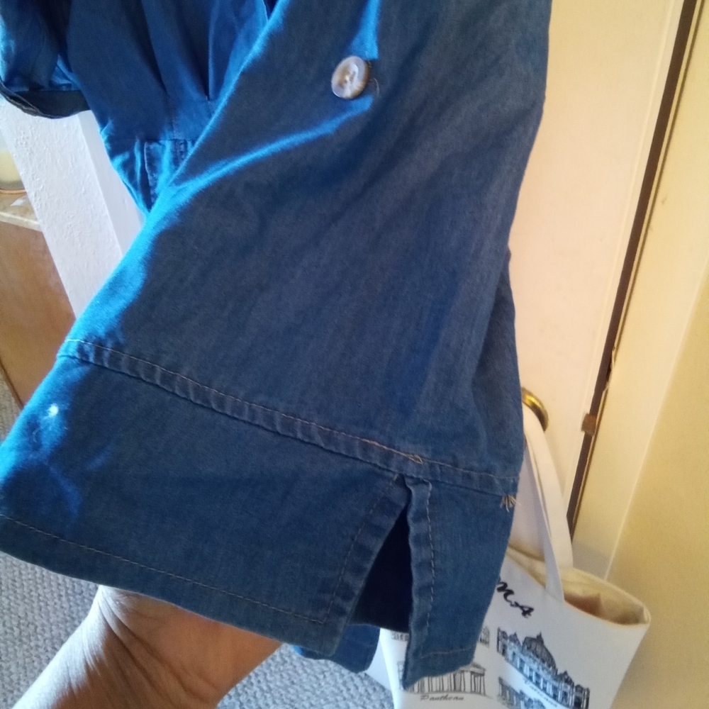 Love Brand Chambray Button Front Shirt Dress 2X - Picture 5 of 7